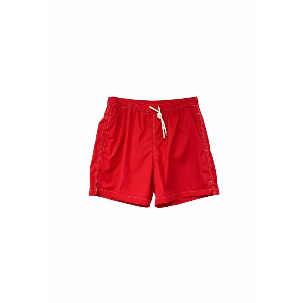 NEW FEDELI men's madeira airstop swim shorts trunks in red